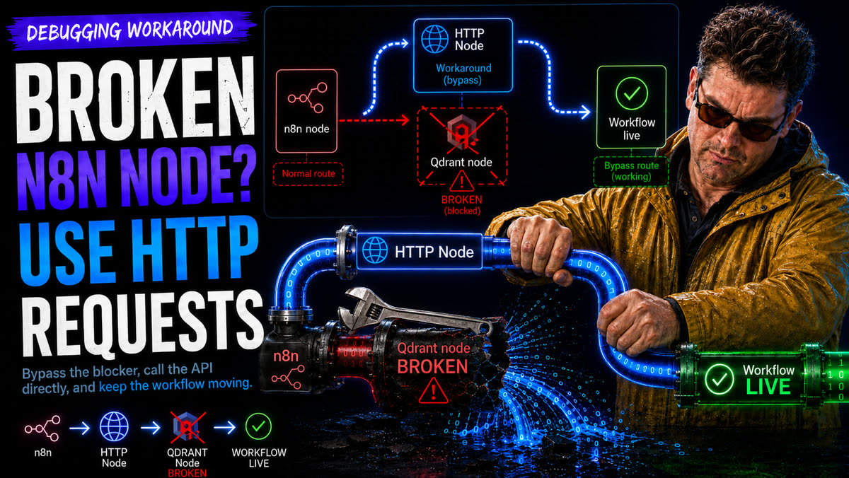 Bypassing a Broken n8n Integration with HTTP Request Nodes
